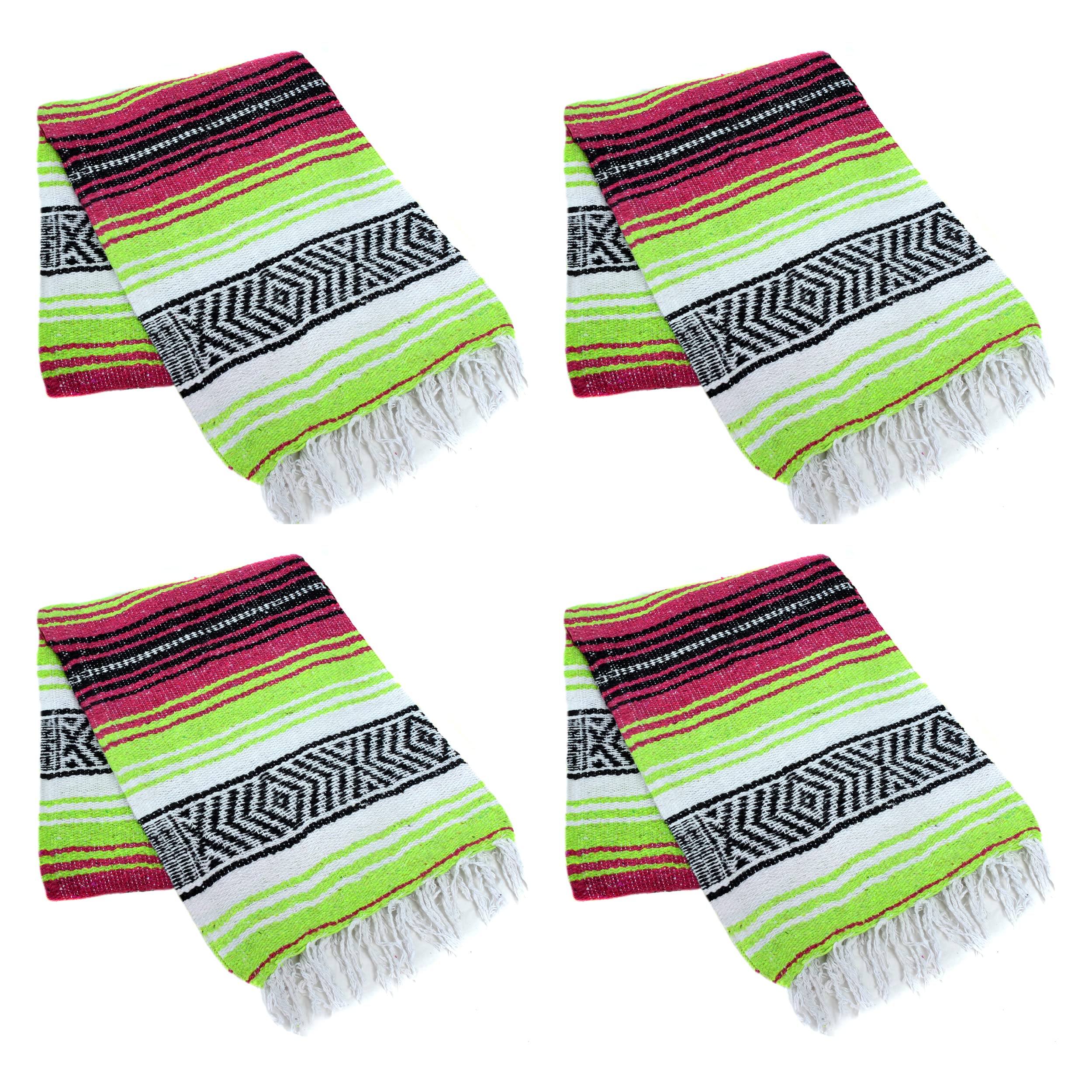 Amazon.com: La Montana Mexican Blankets and Throws, 4 Pack